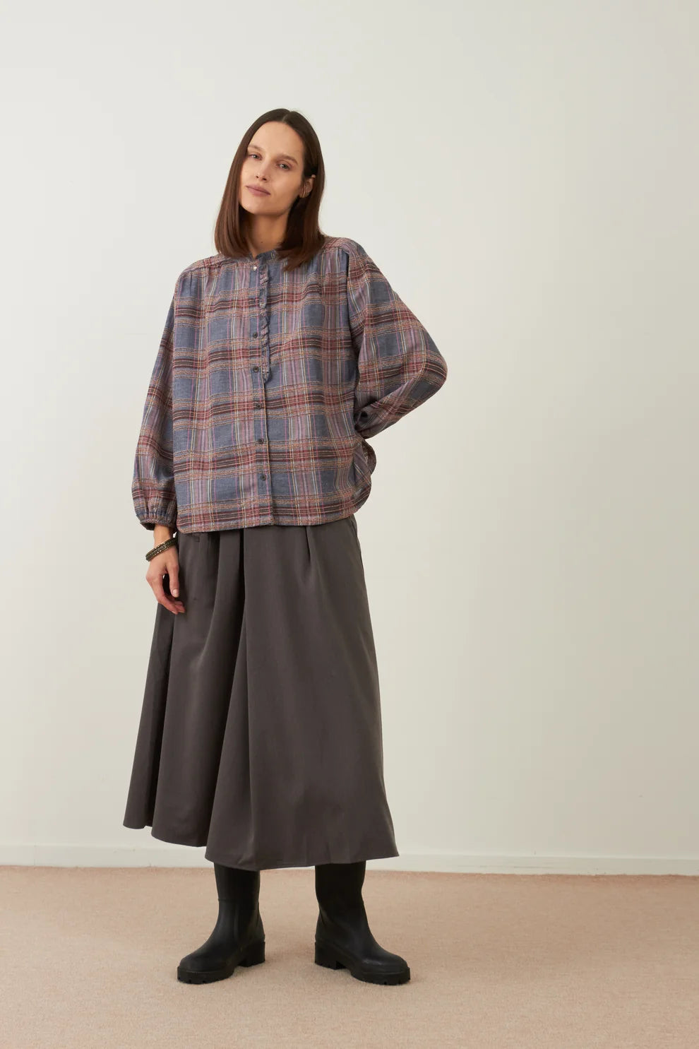 Camisa Cuadros Denim Cute