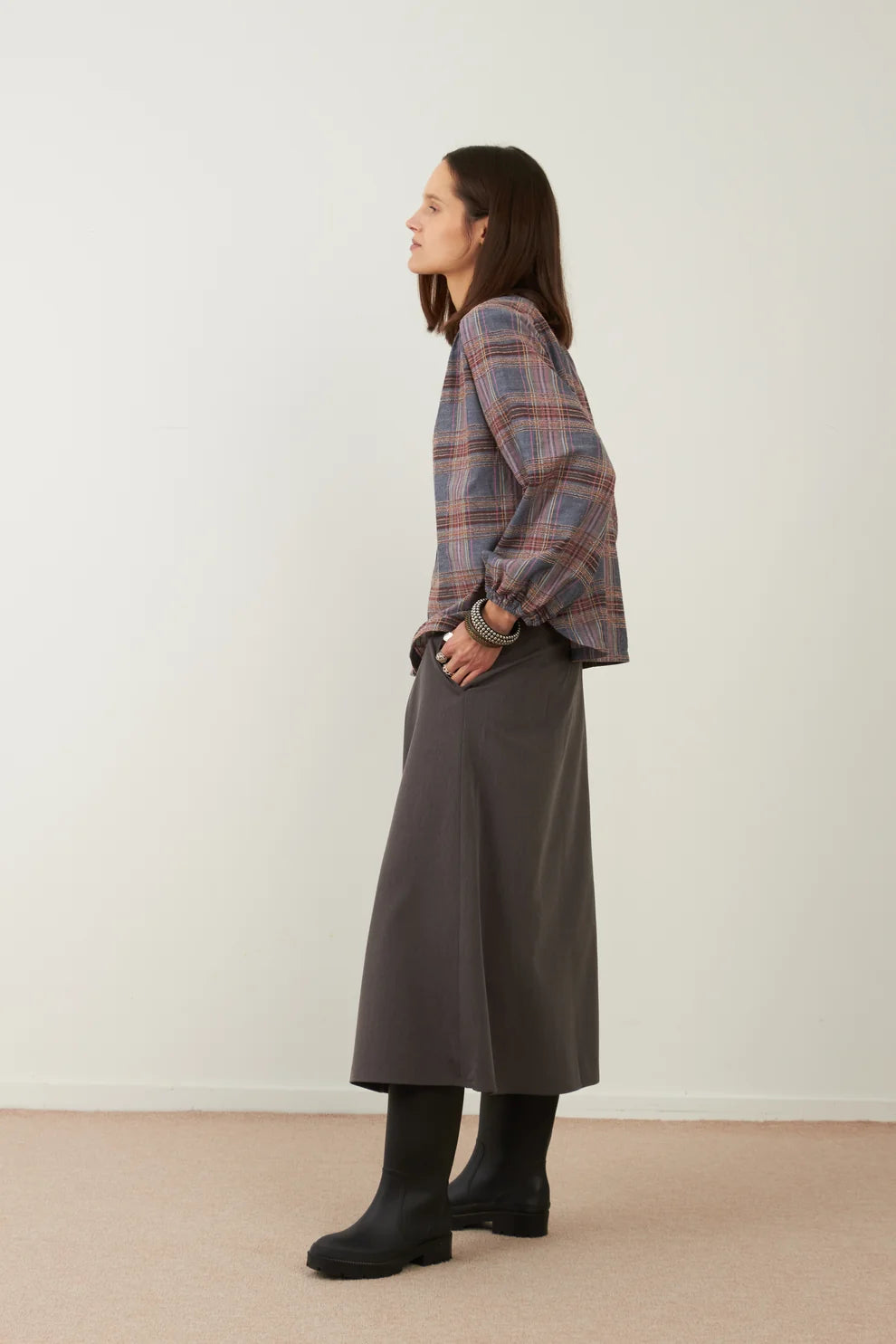 Camisa Cuadros Denim Cute