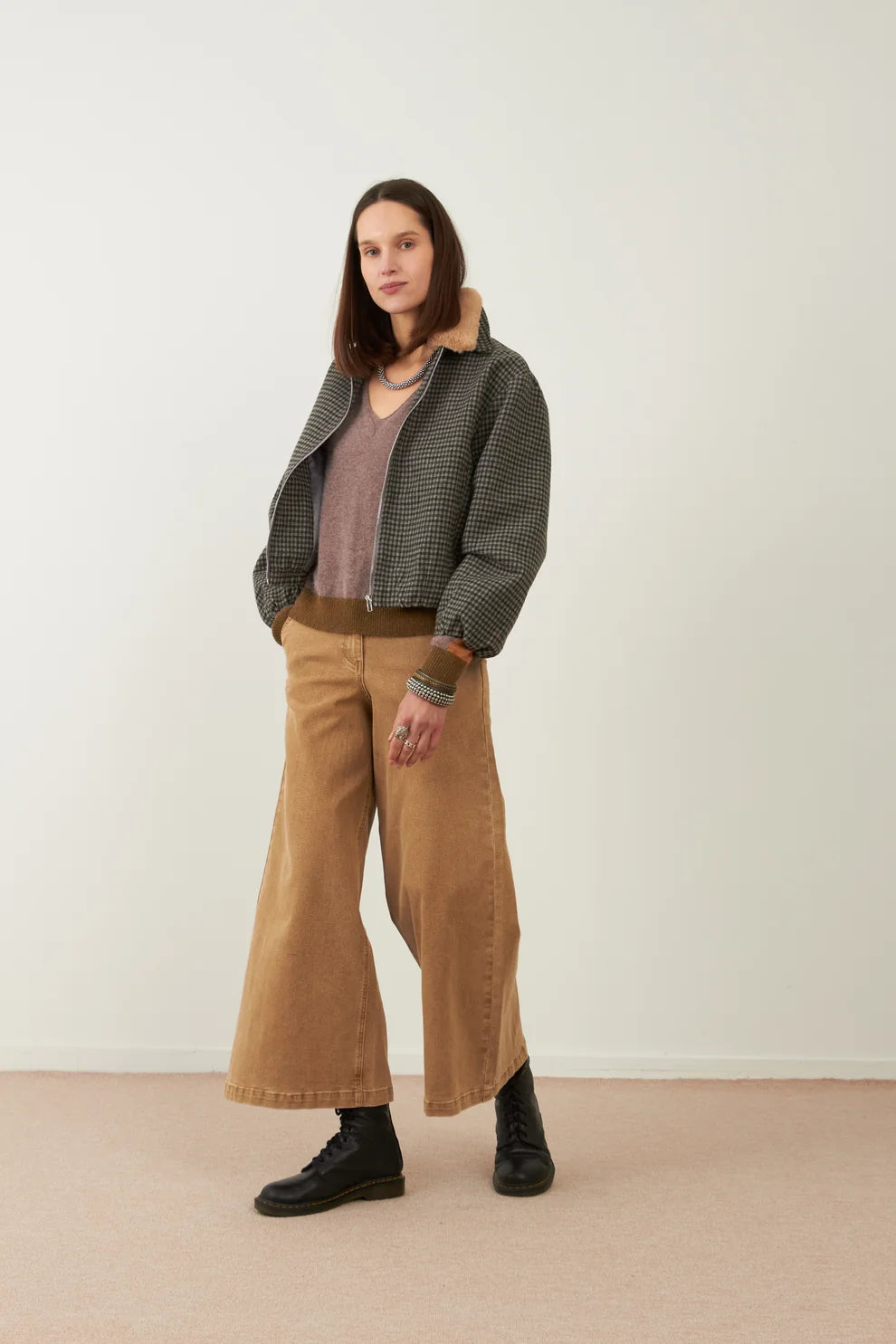 Chaqueta Campus Pata de Gallo Gris