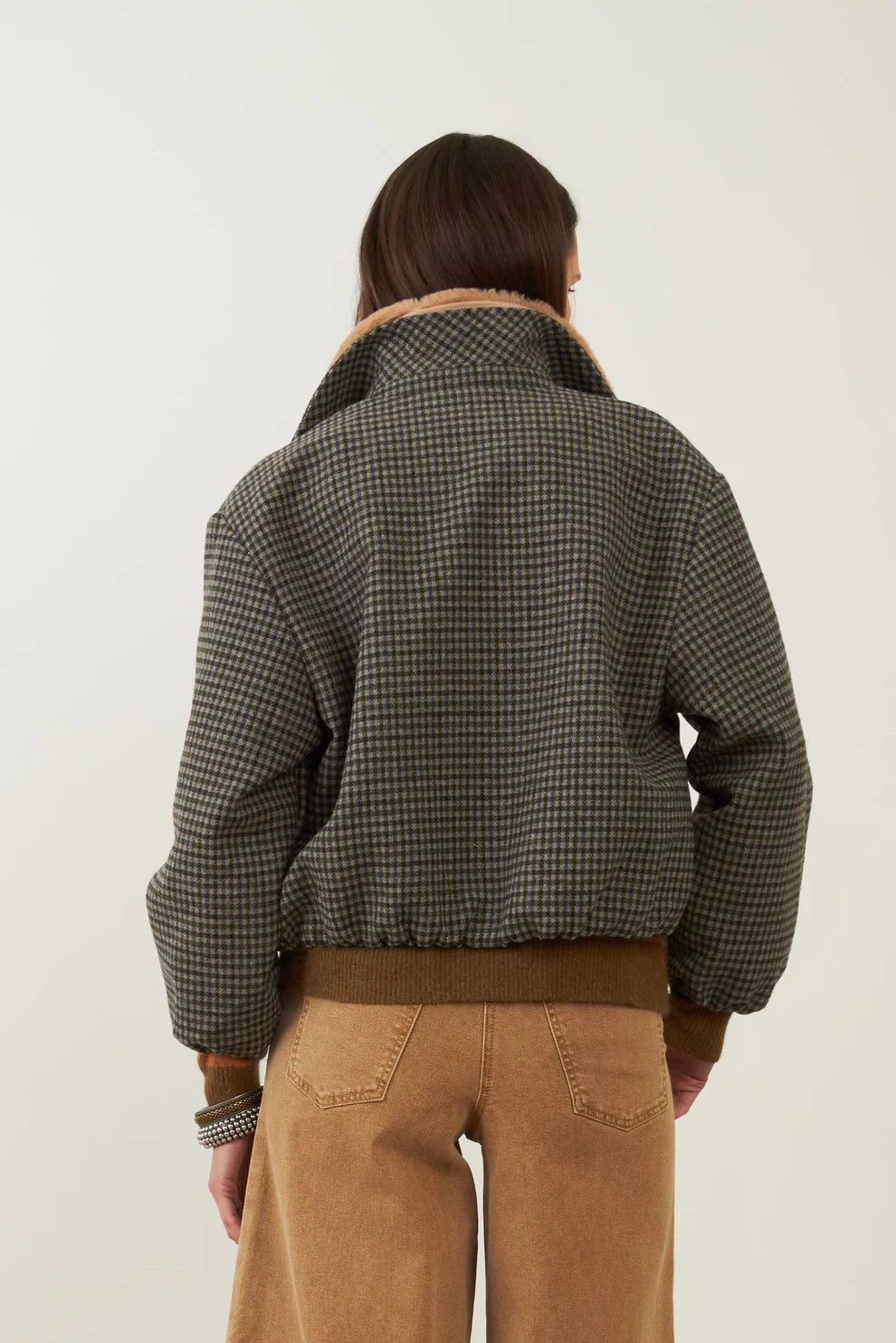 Chaqueta Campus Pata de Gallo Gris