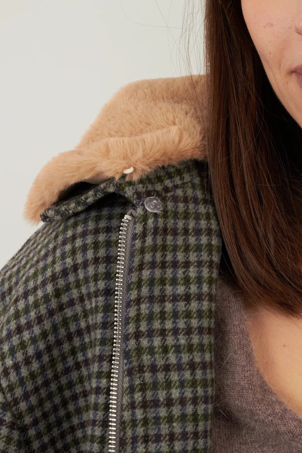 Chaqueta Campus Pata de Gallo Gris