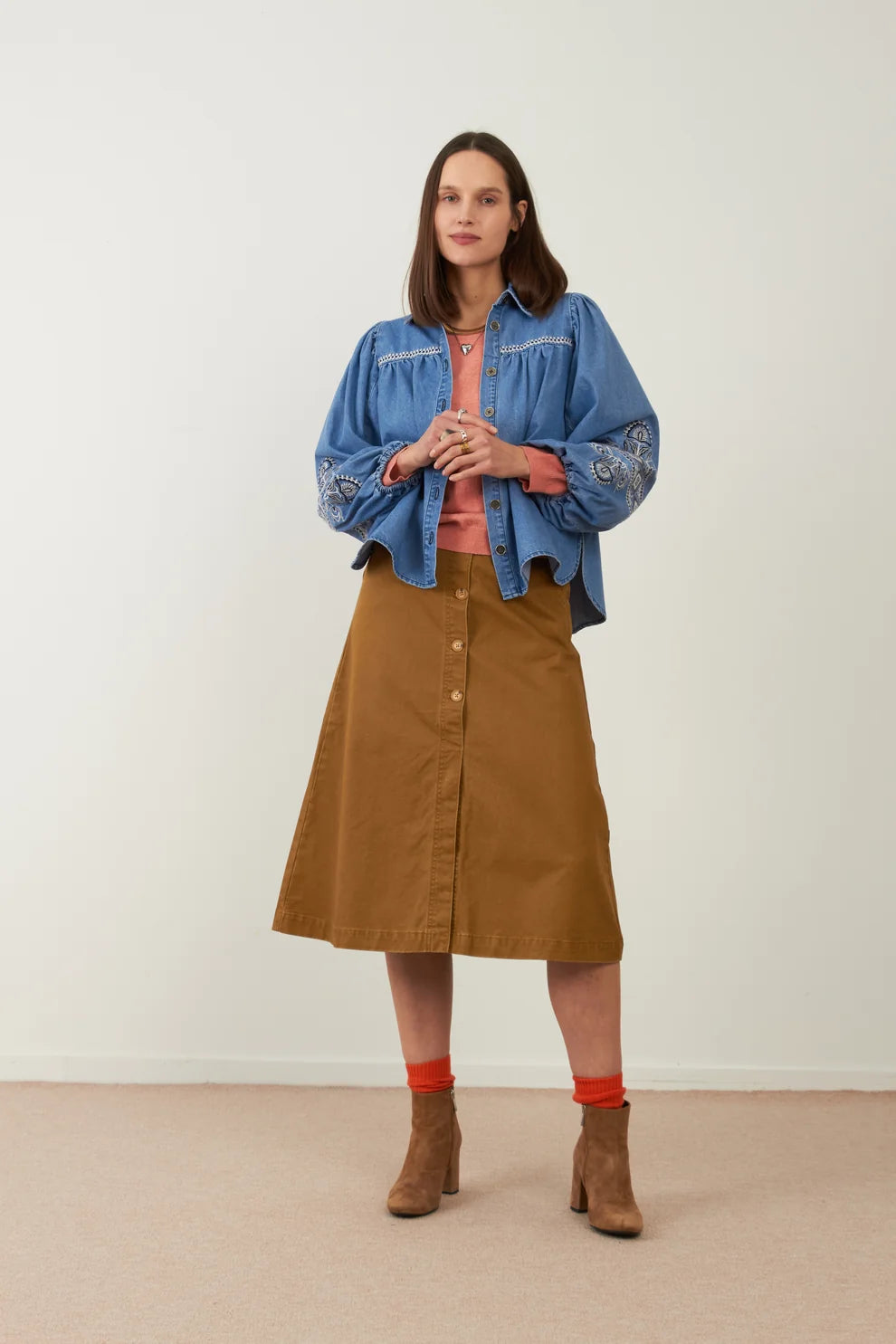 Camisa Yaffa Denim Azul