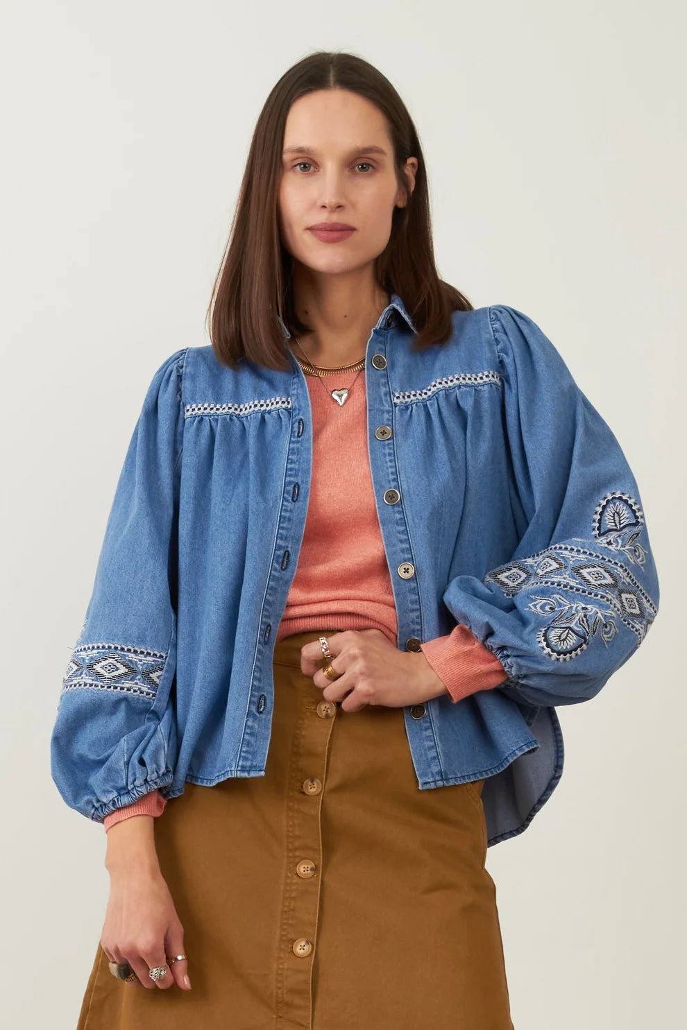 Camisa Yaffa Denim Azul