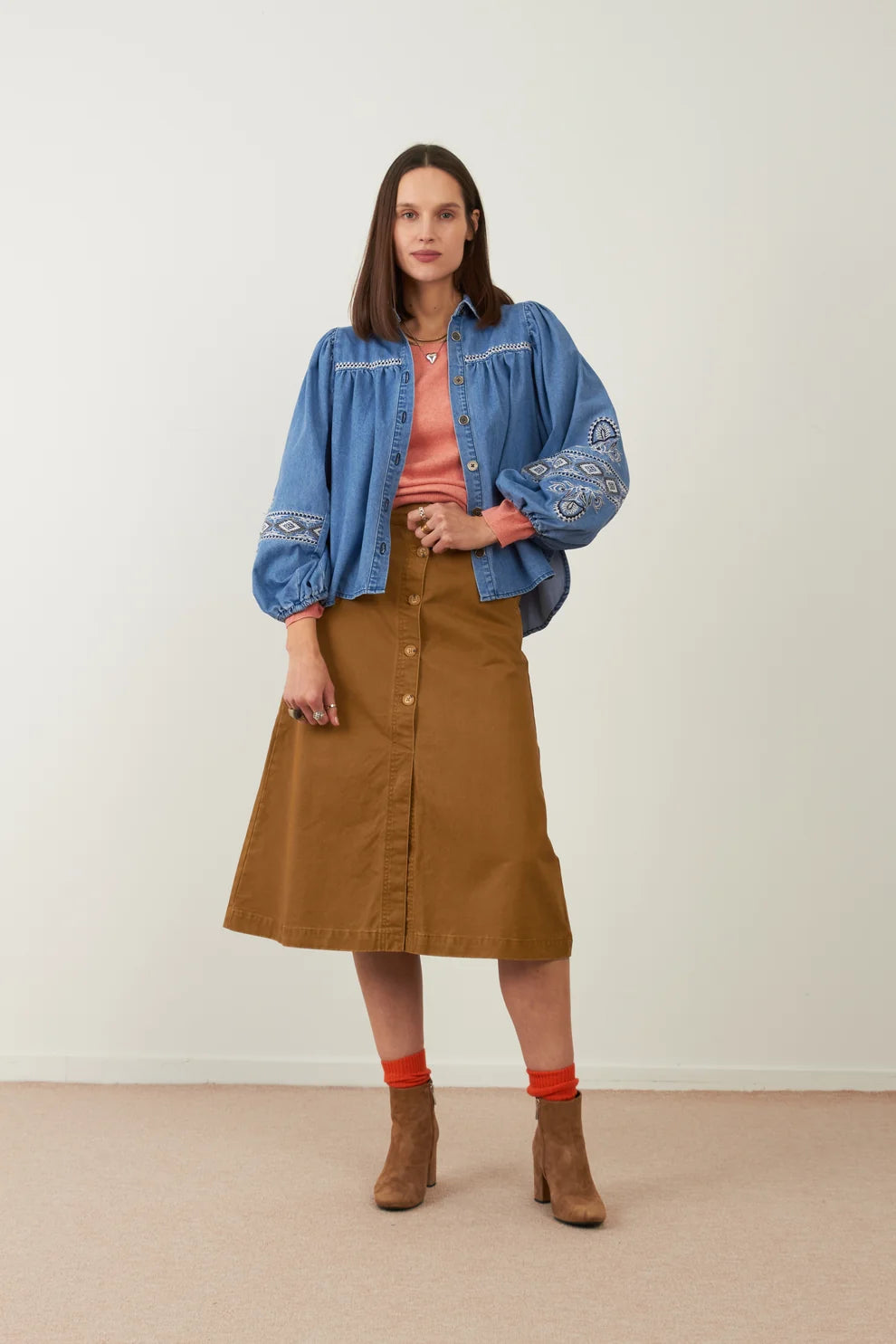Camisa Yaffa Denim Azul