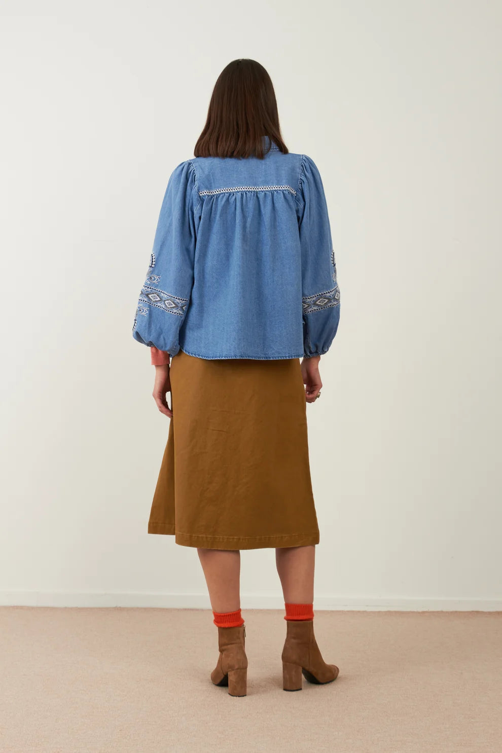 Camisa Yaffa Denim Azul