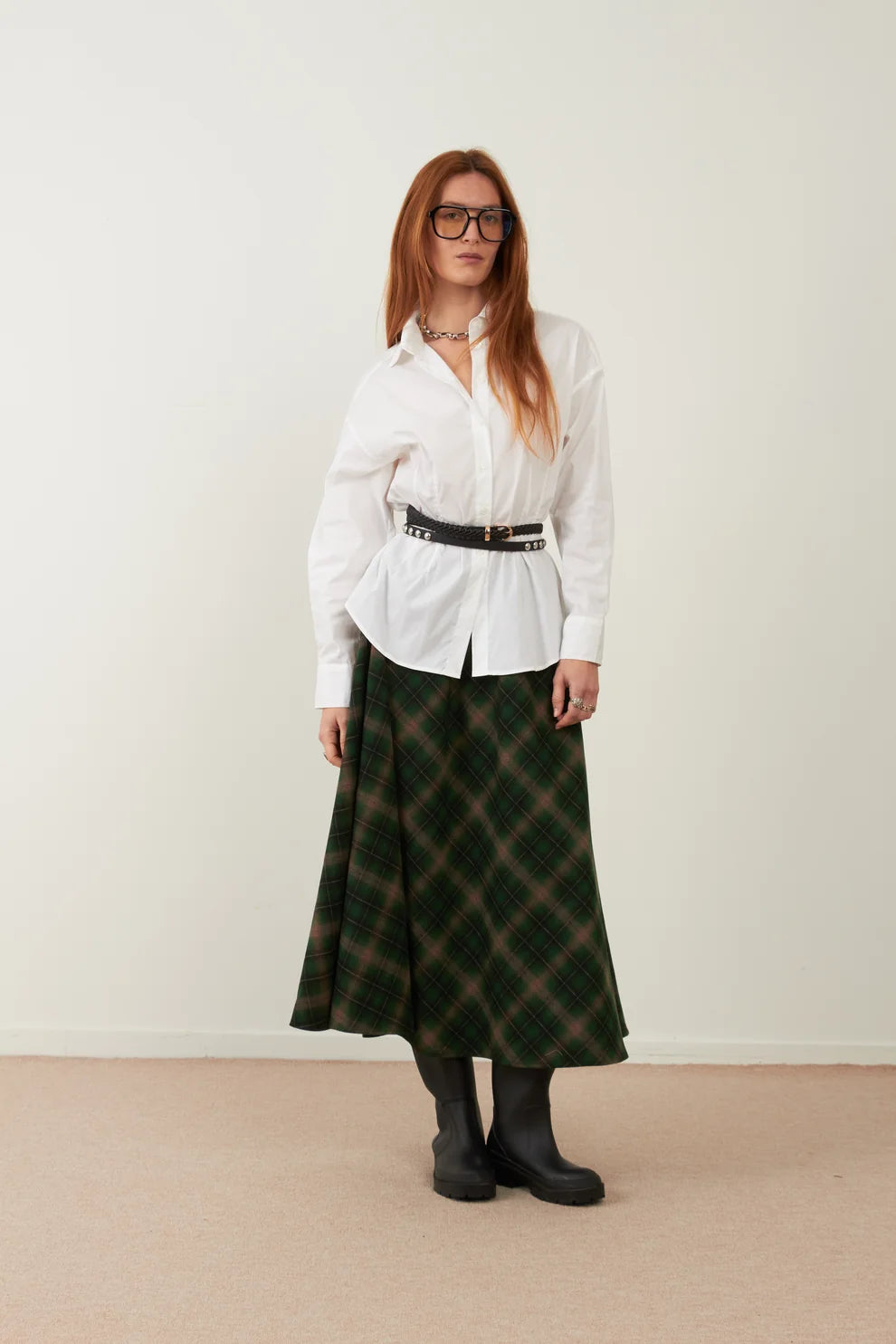 Falda Caudros Ornella Verde