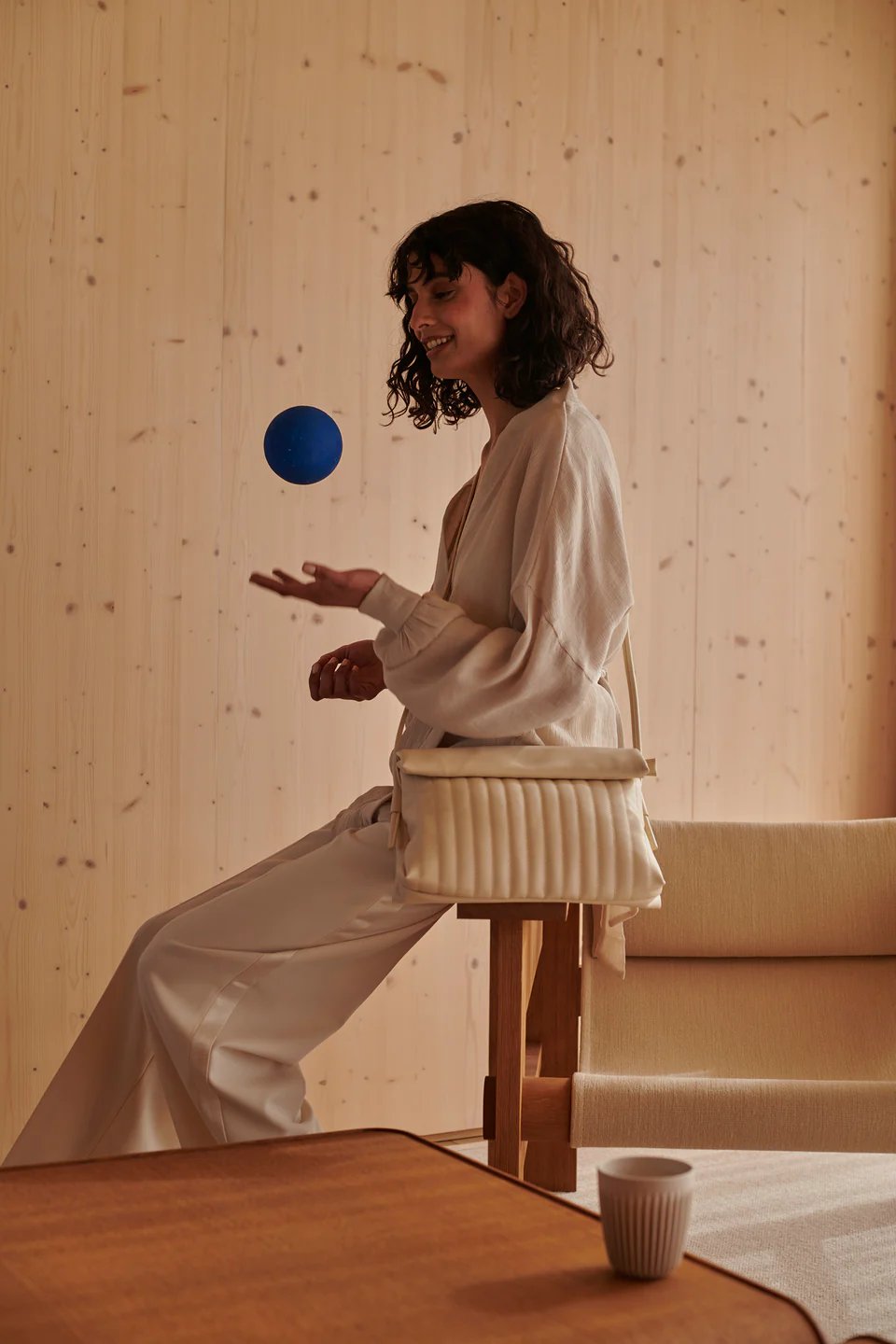 Bolso Hombro Kitaro Beige