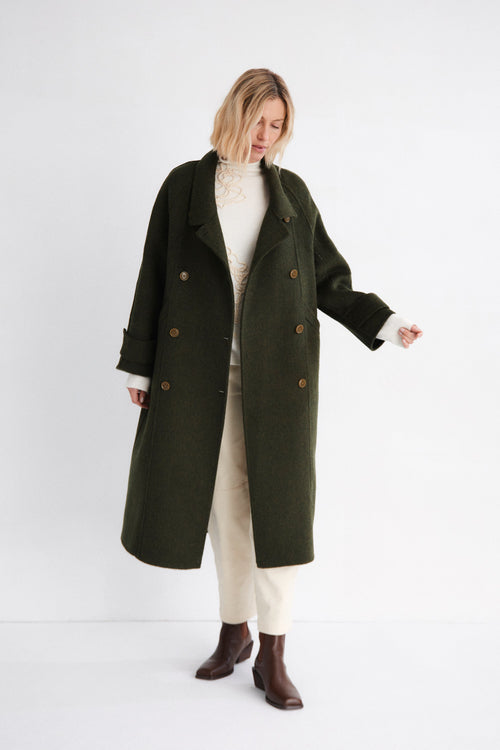 Abrigo Largo Dew Verde