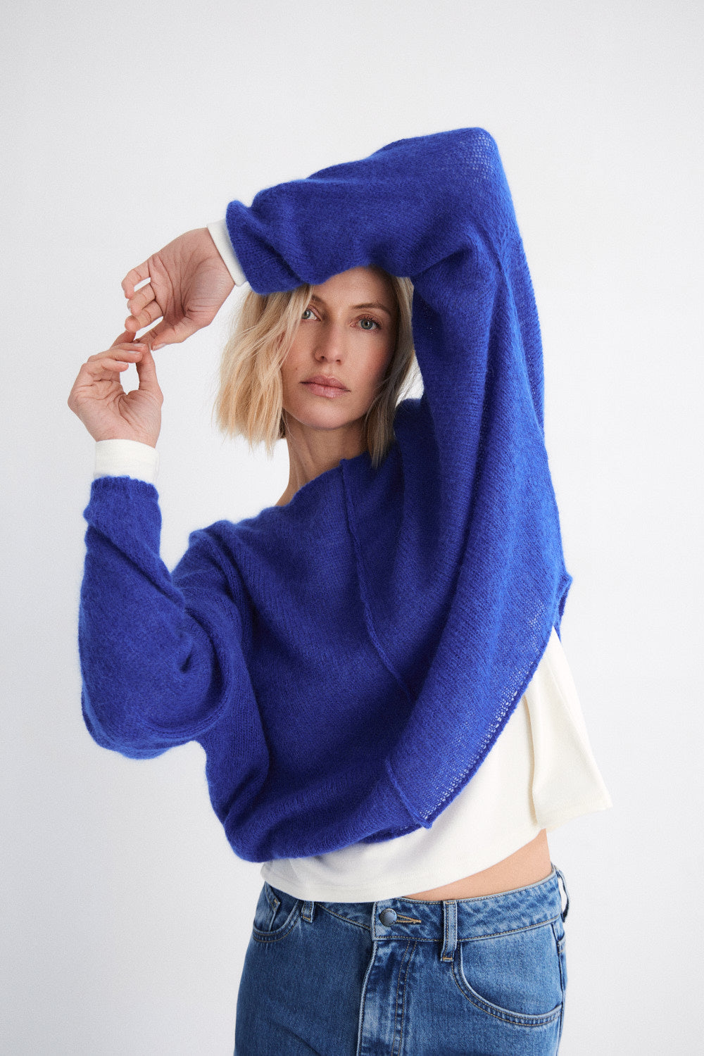 Jersey Lumen Cuello Redondo Azul