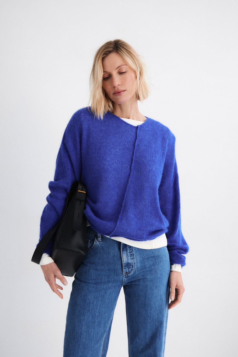 Jersey Lumen Cuello Redondo Azul