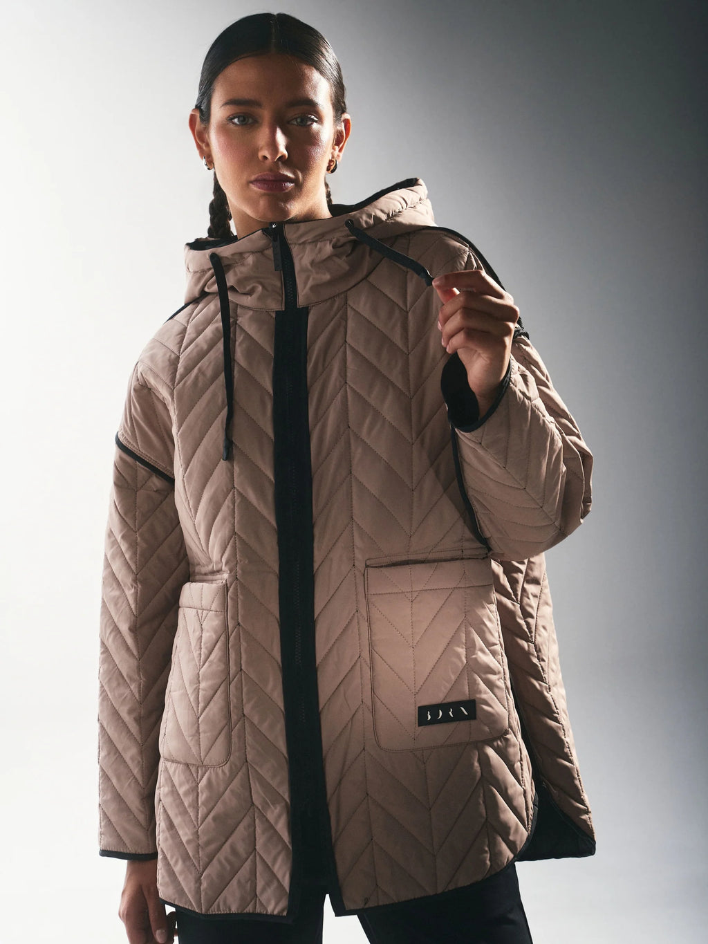 Plumi Fino Jacket Tenzo Black/Biscuit REVERSIBLE