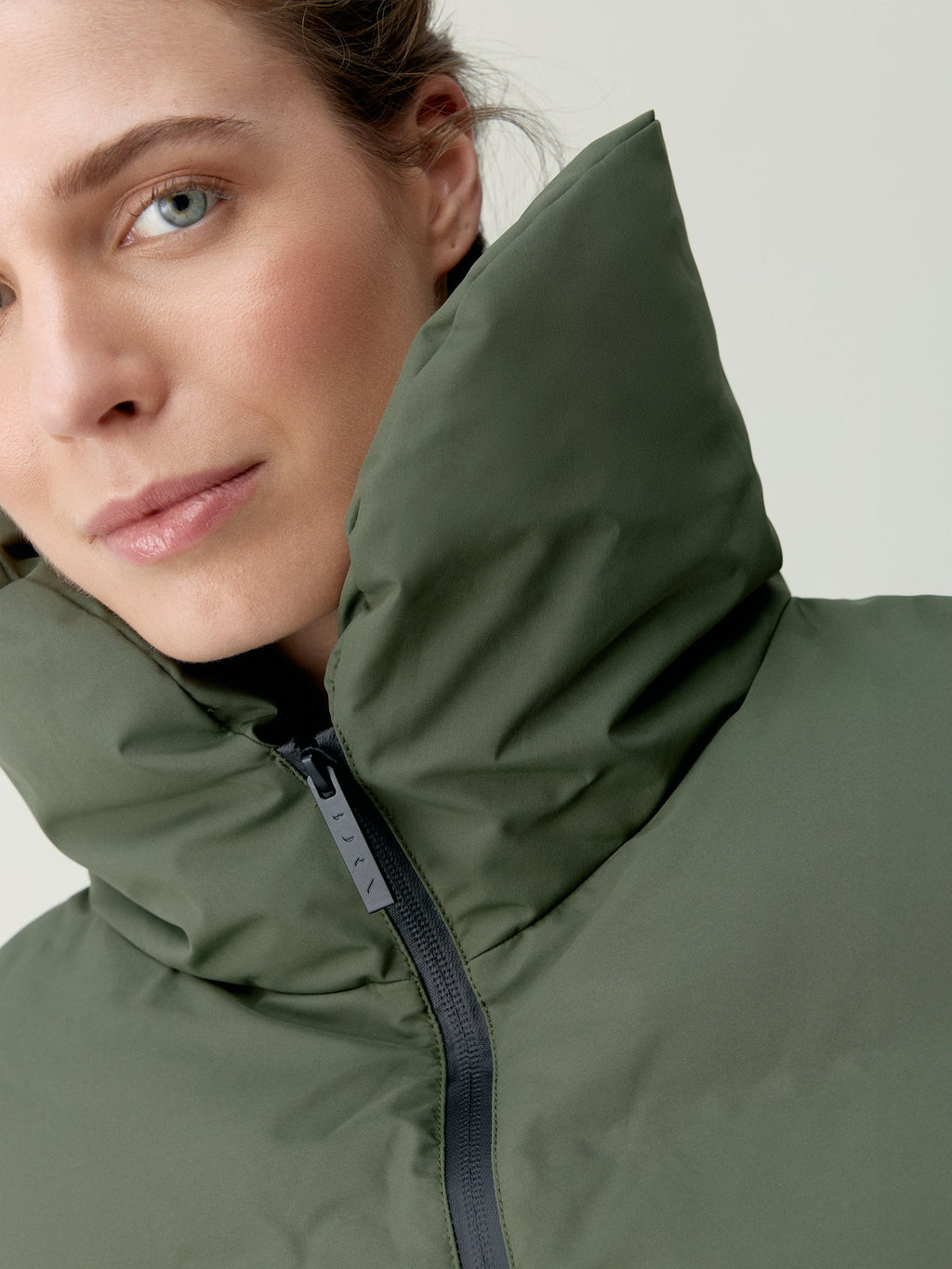 Plumi Largo Jacket Coat Kaki Leaft
