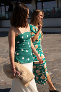 Falda Verde Floral Valandra