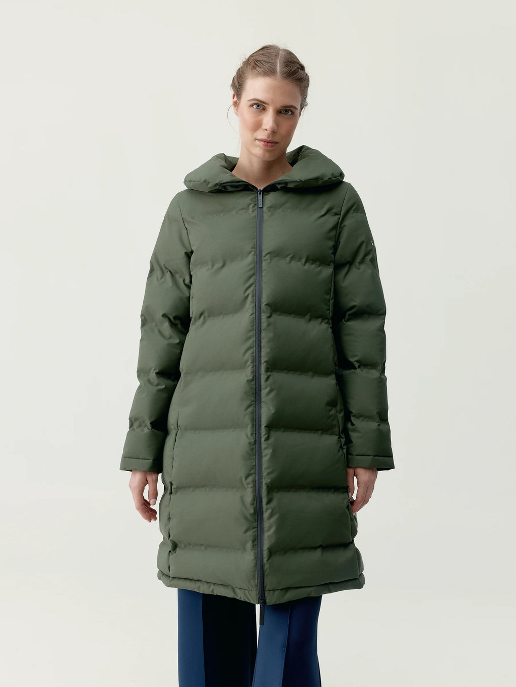 Plumi Largo Jacket Coat Kaki Leaft