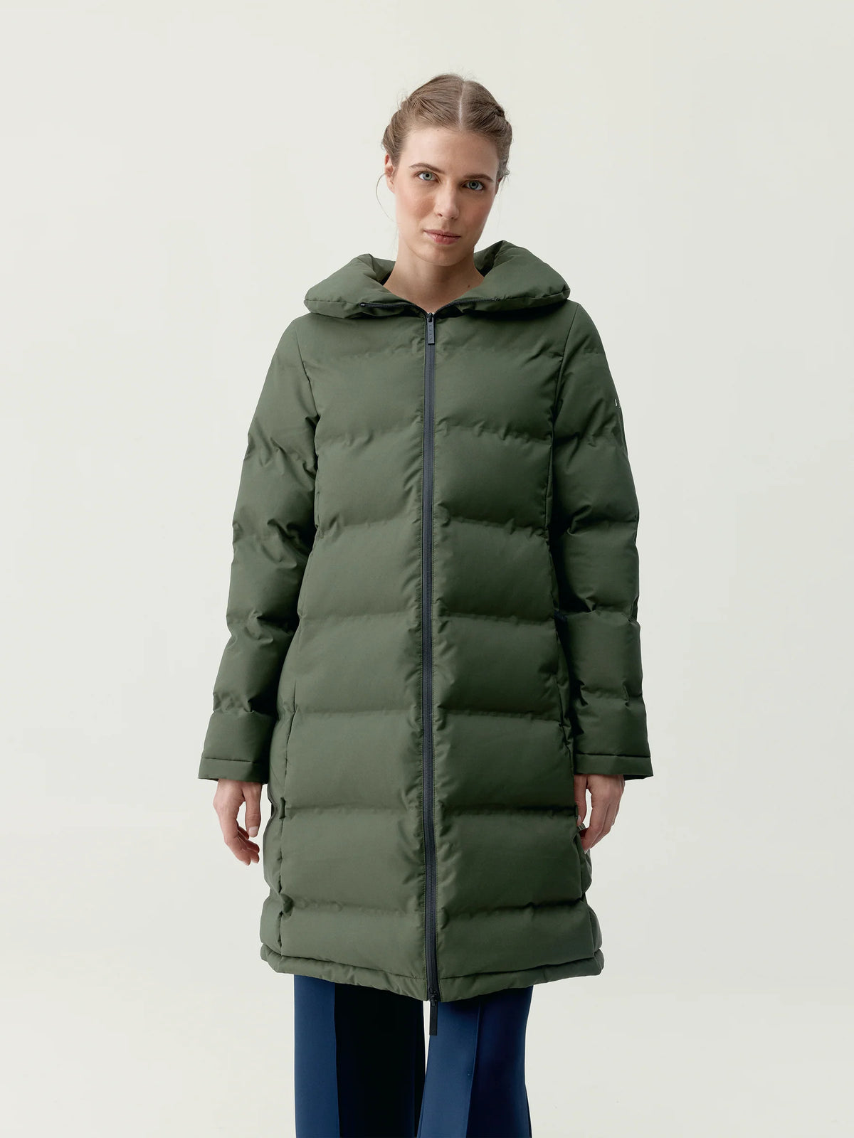 Plumi Largo Jacket Coat Kaki Leaft