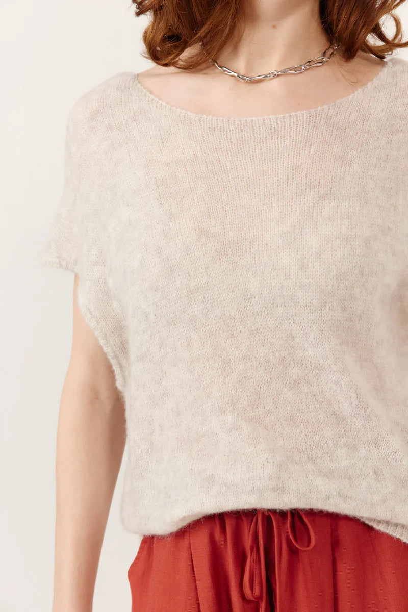 Top Azena Gris