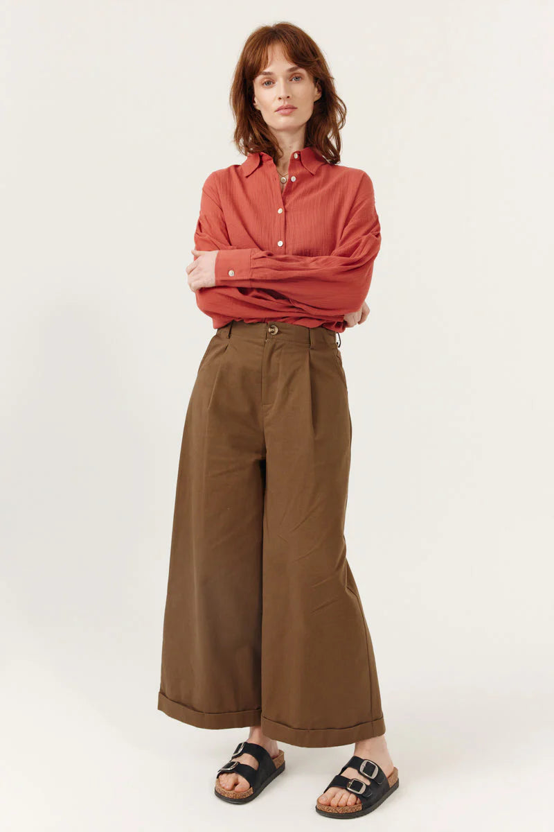 Camisa Yerina Terracota