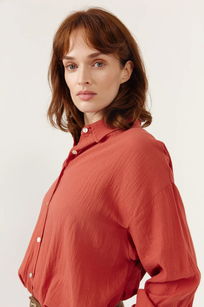 Camisa Yerina Terracota