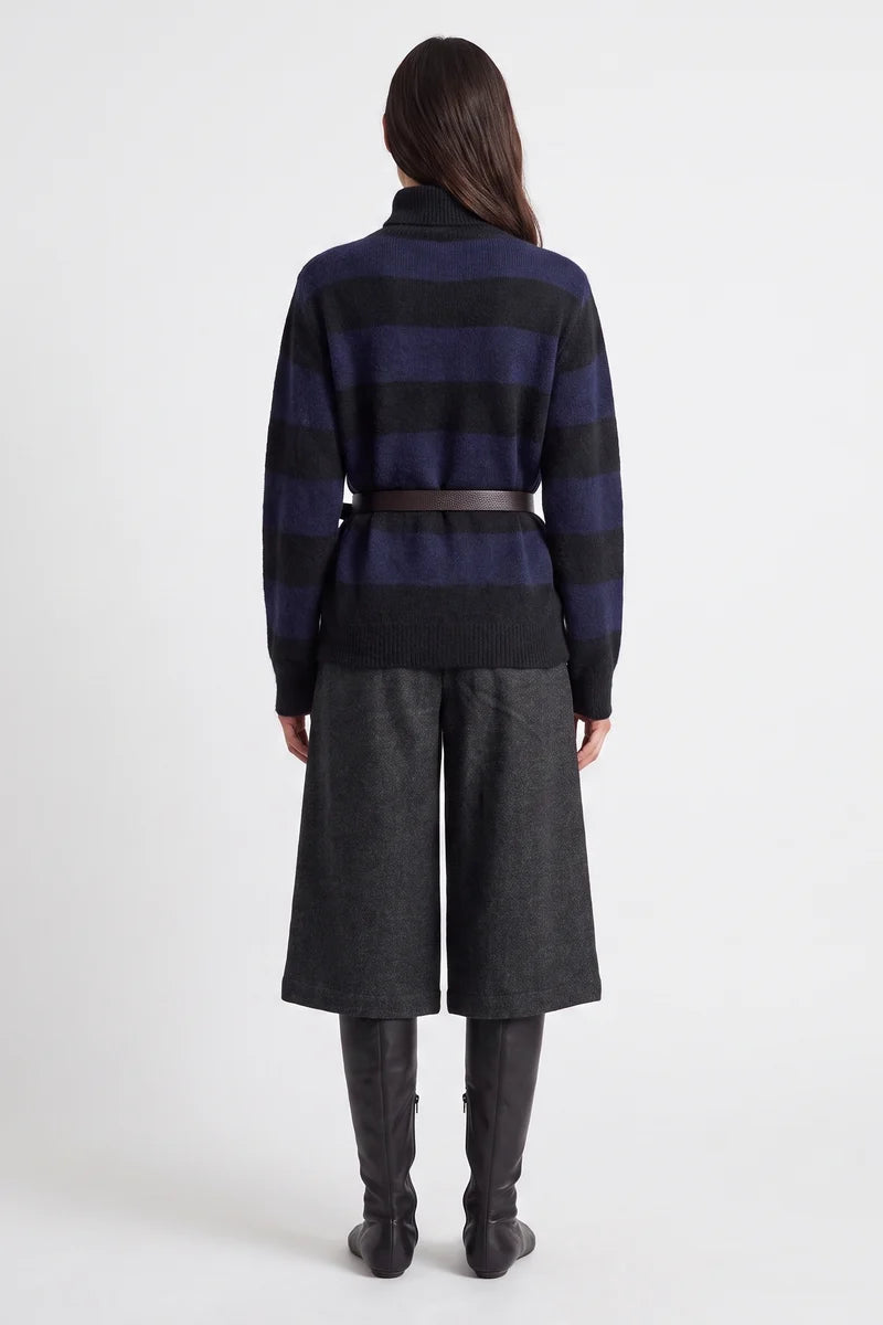 Jersey Aleane Cuello Azul/Gris