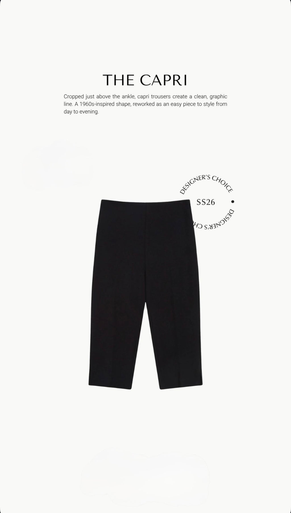 Pantalón Capri Ajustado Negro Where