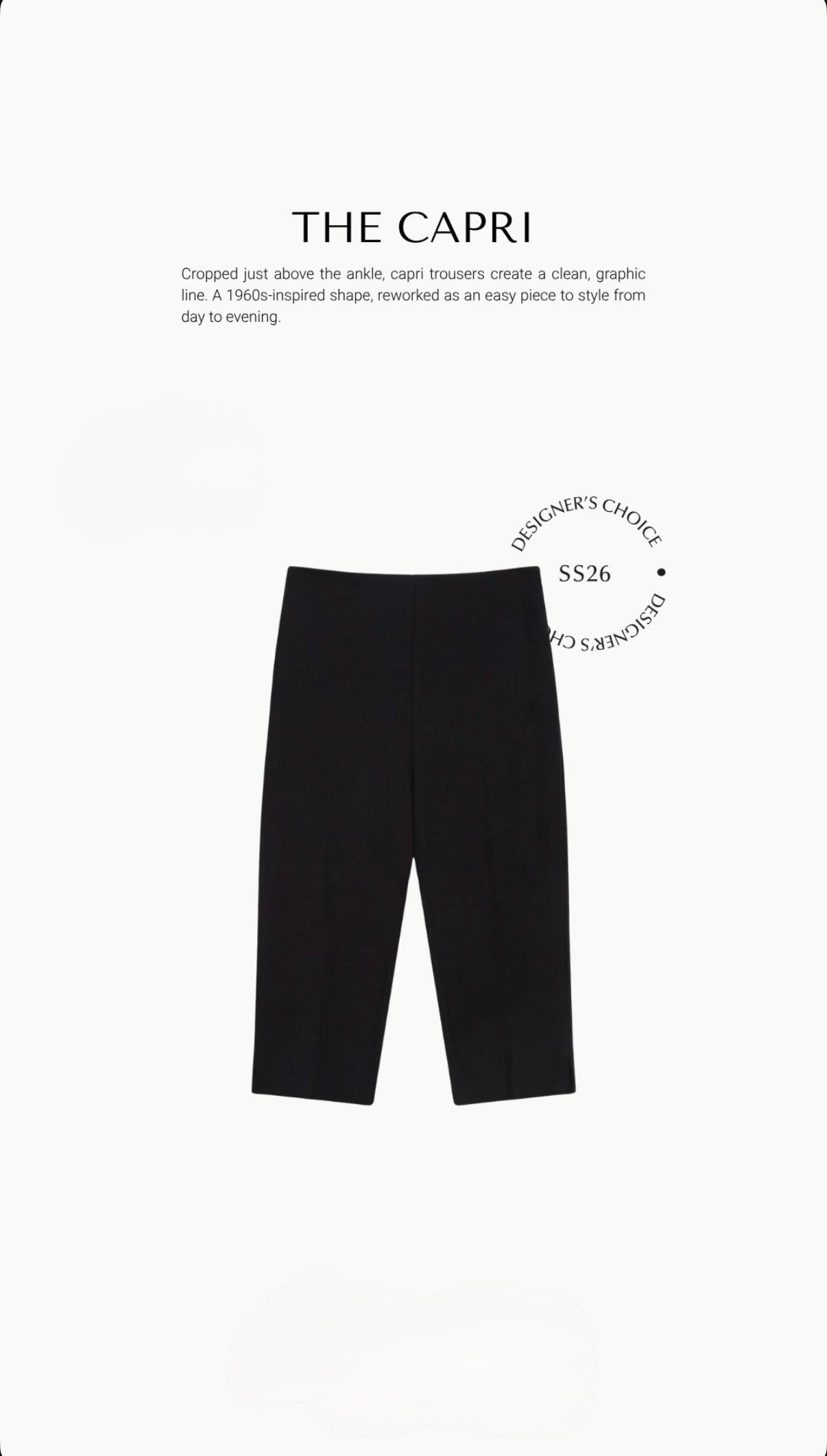 Pantalón Capri Ajustado Negro Where