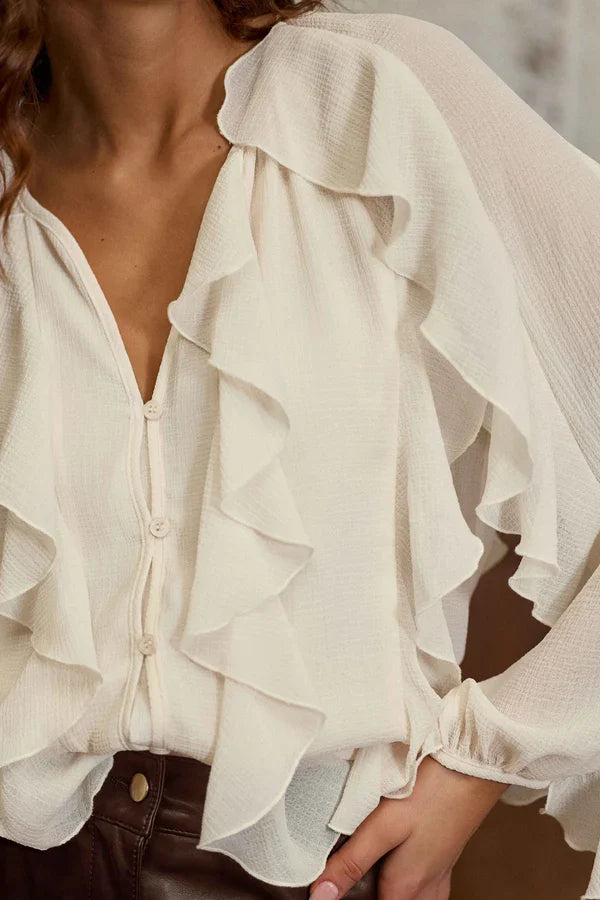 Blusa Bolta Crudo