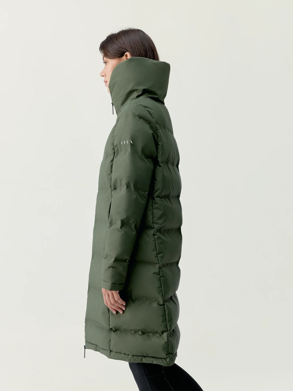 Plumi Largo Jacket Coat Kaki Leaft