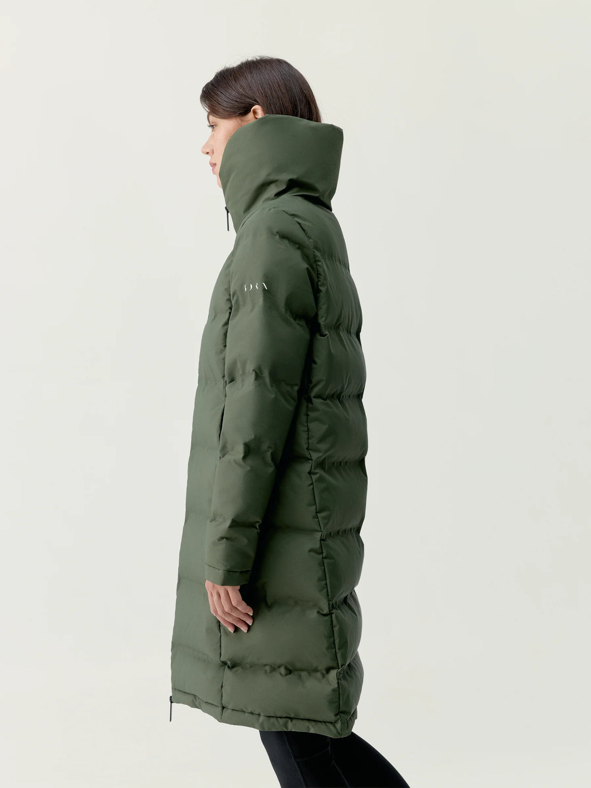 Plumi Largo Jacket Coat Kaki Leaft