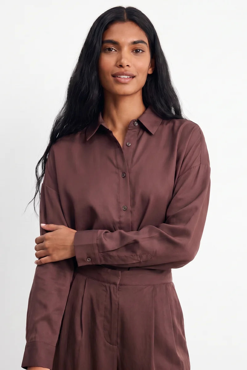 Camisa Elaia Marrón