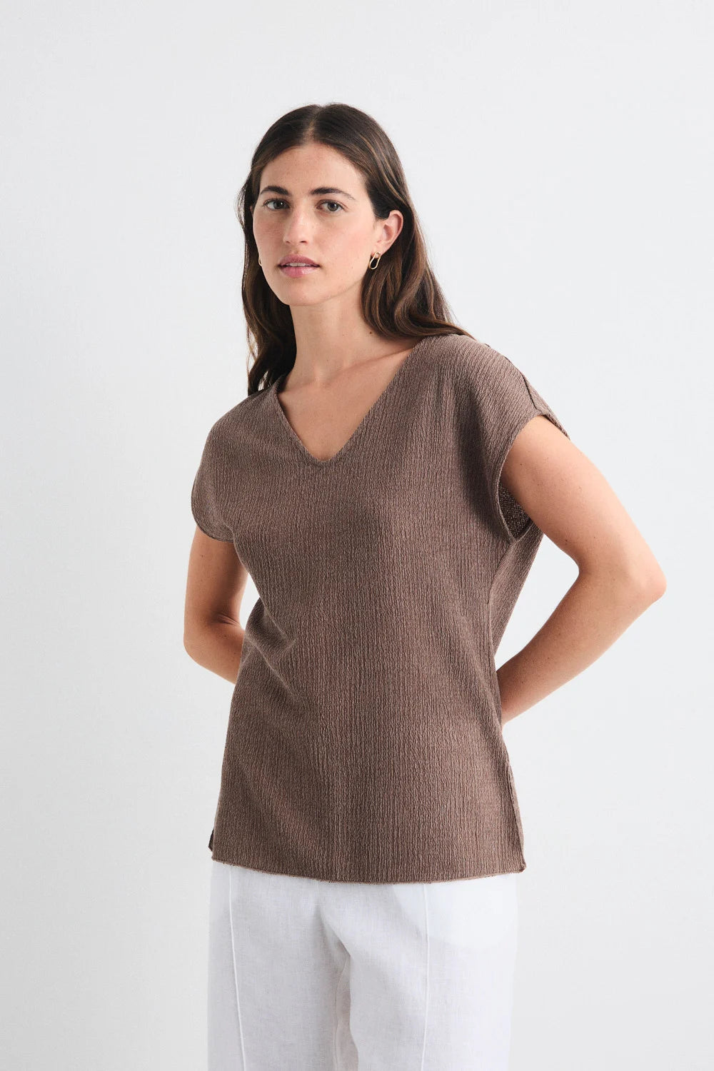 Camiseta Liora Marrón