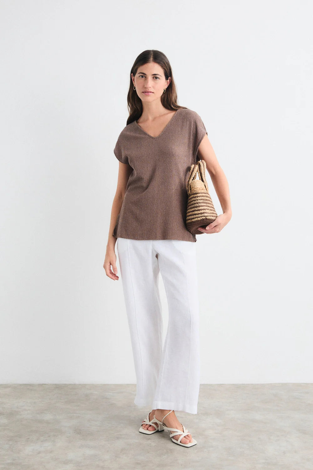 Camiseta Liora Marrón