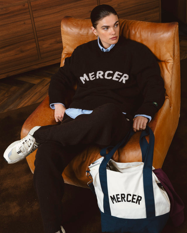 Jersey Punto Mercer Marrón