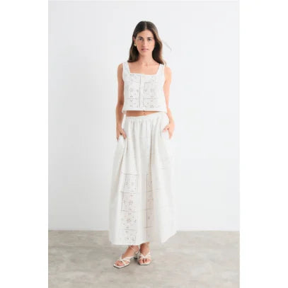 Falda Blanca Java