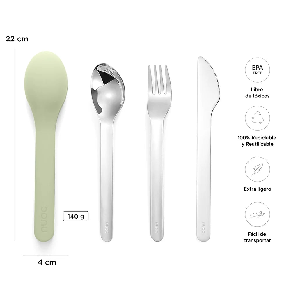 Set Cubiertos Nuoc - Norie Verde