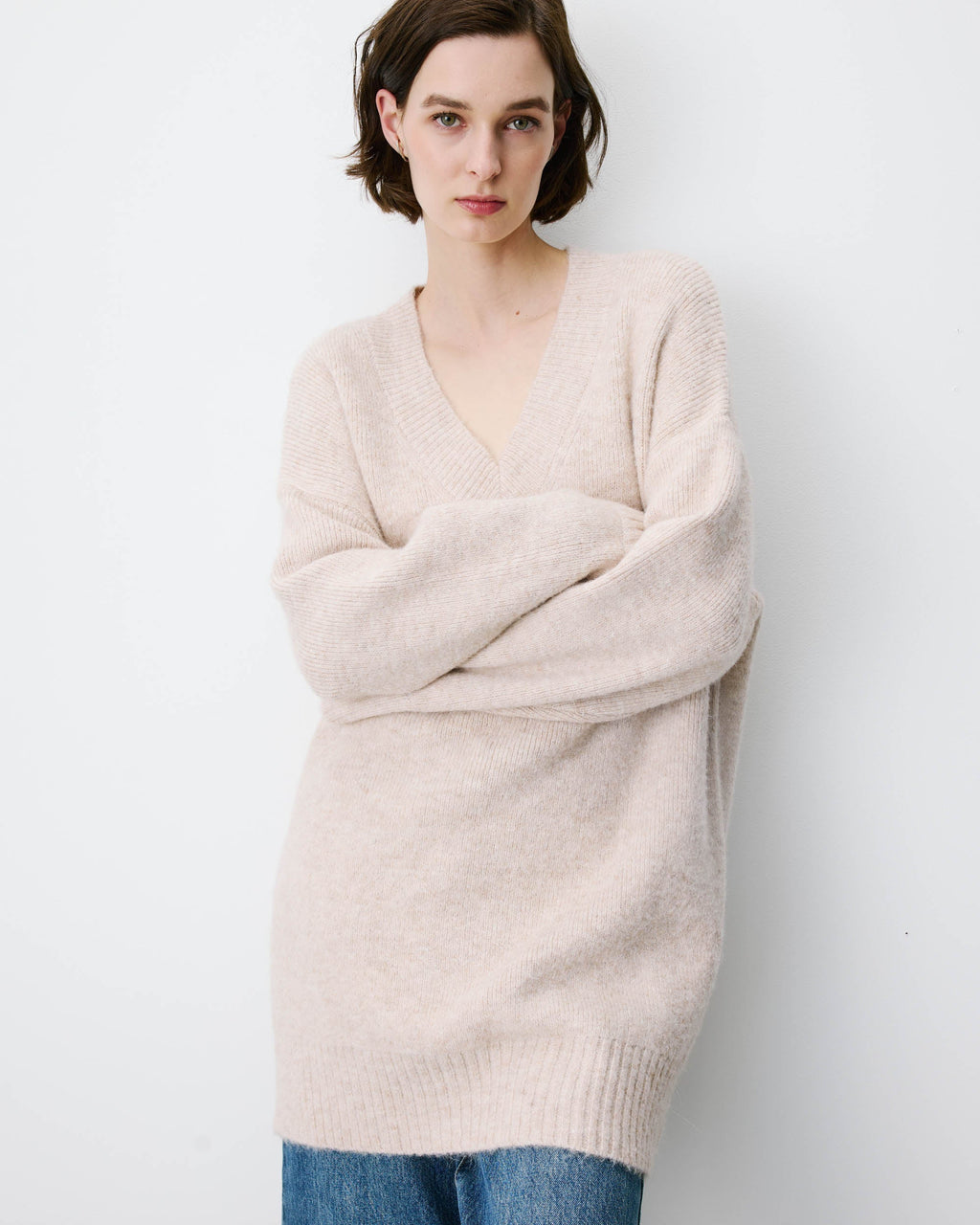 Vestido Punto Airina Beige