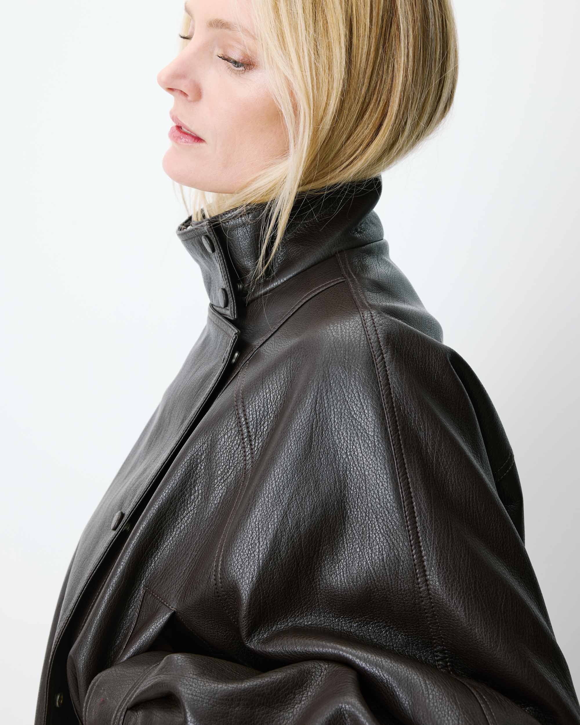 Chaqueta Polipiel Chocolate Auburn