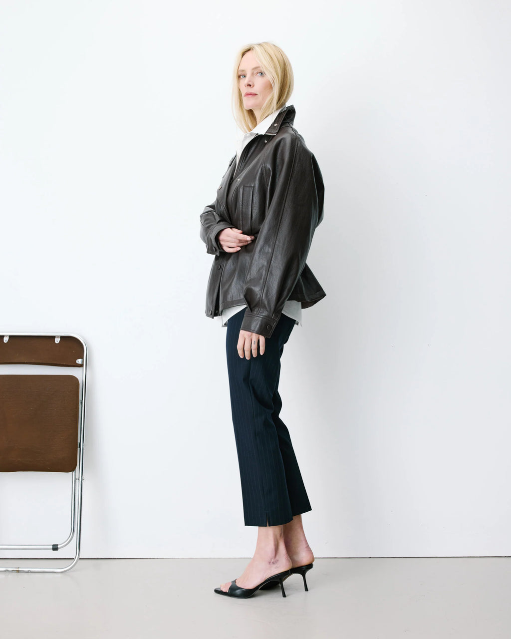 Chaqueta Polipiel Chocolate Auburn