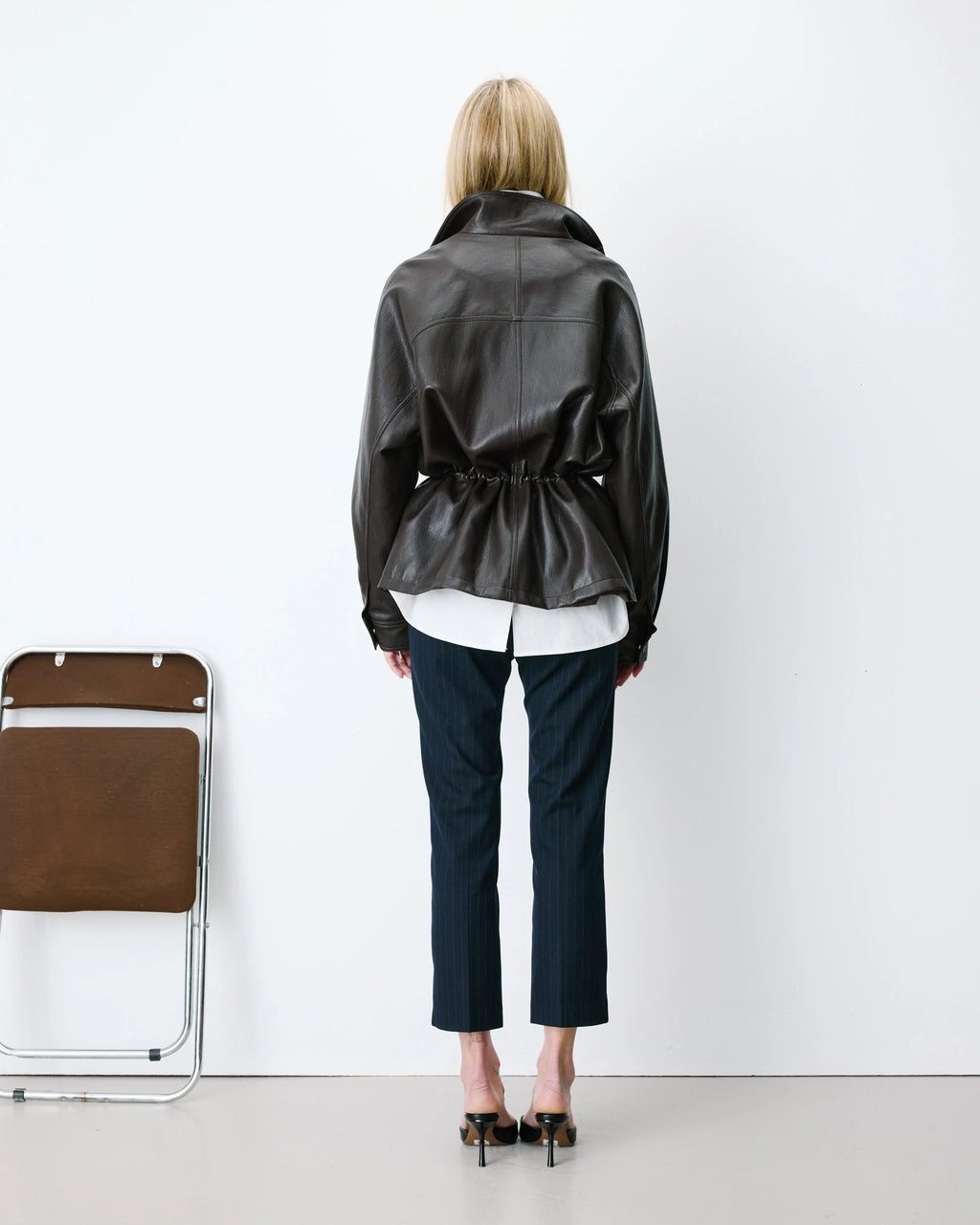 Chaqueta Polipiel Chocolate Auburn