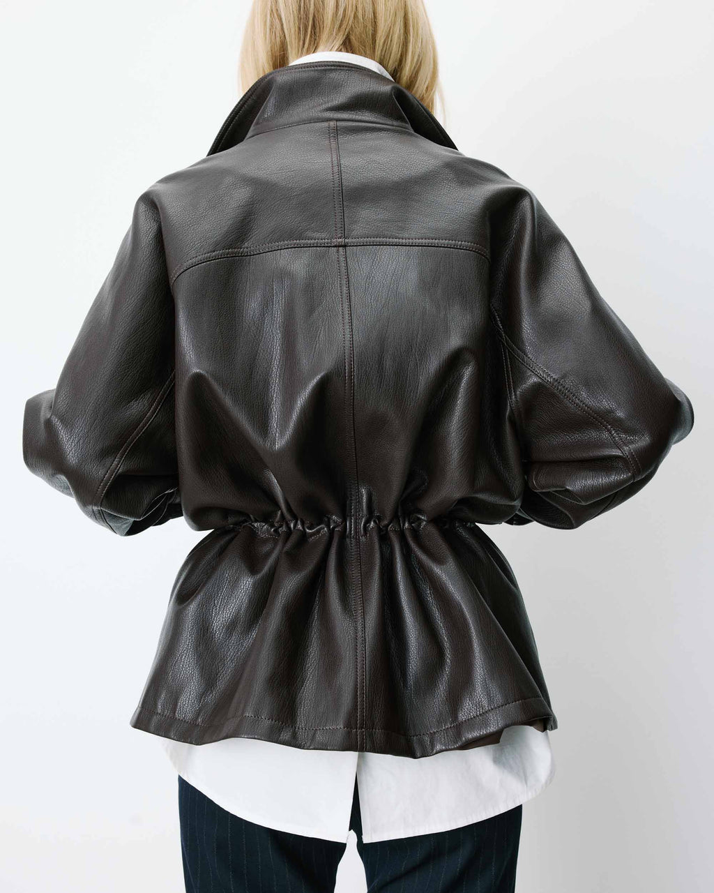 Chaqueta Polipiel Chocolate Auburn
