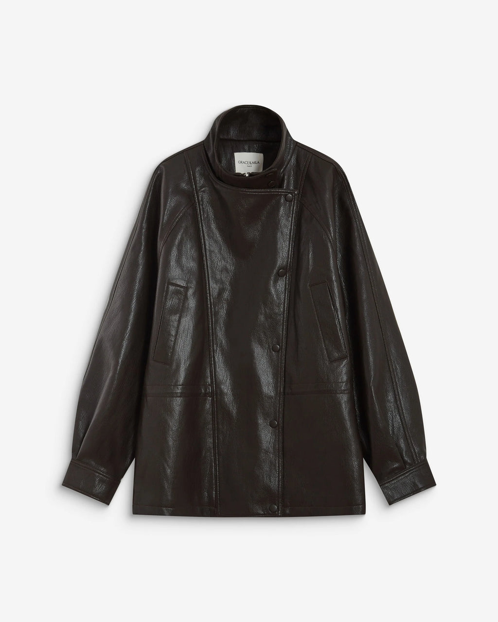 Chaqueta Polipiel Chocolate Auburn