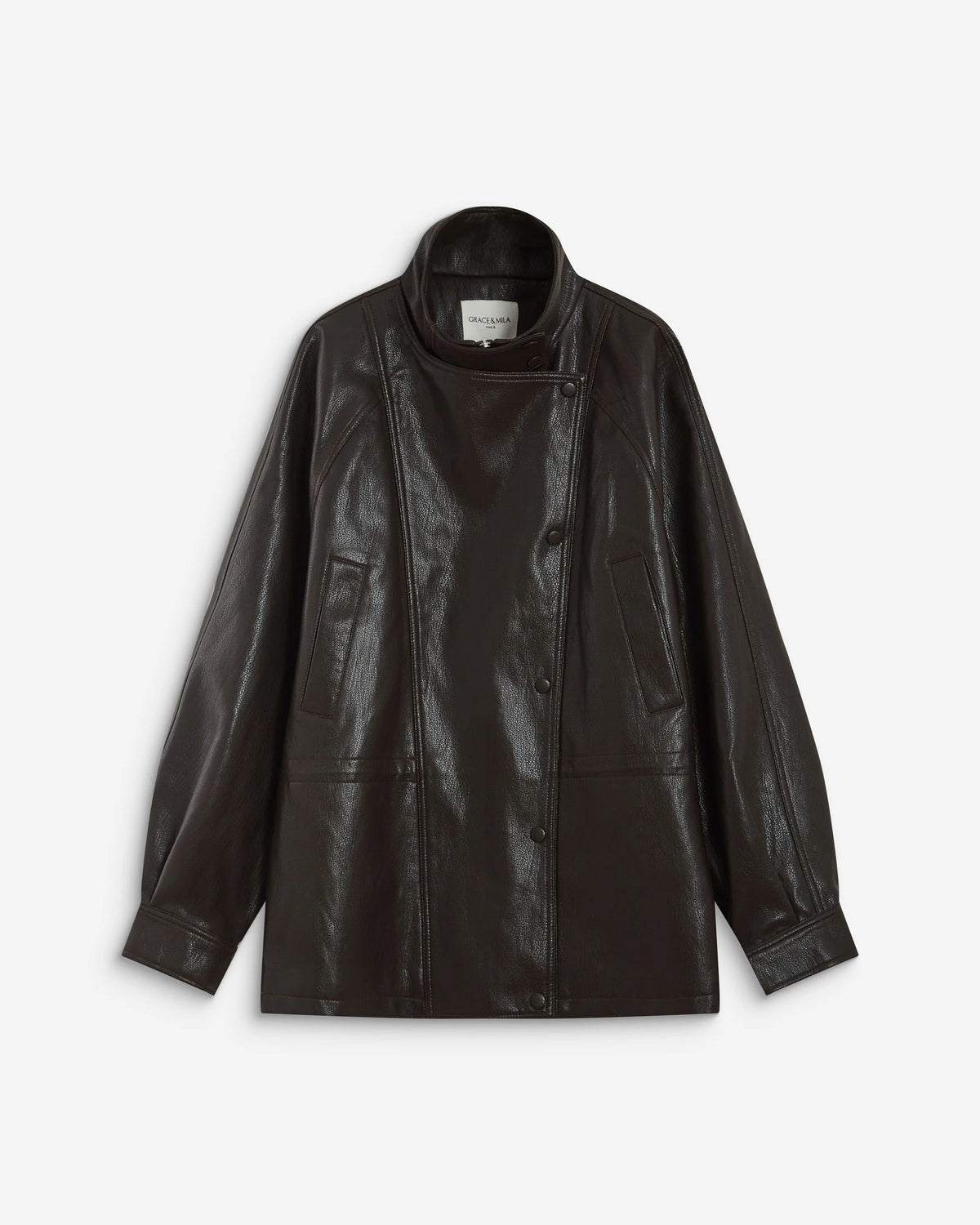 Chaqueta Polipiel Chocolate Auburn