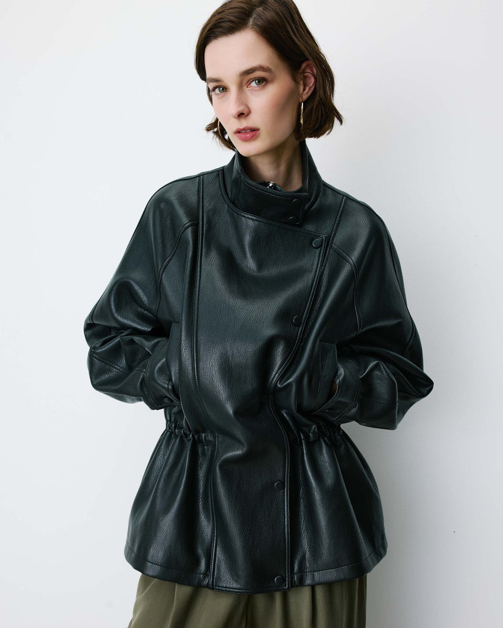 Chaqueta Polipiel Negro Auburn