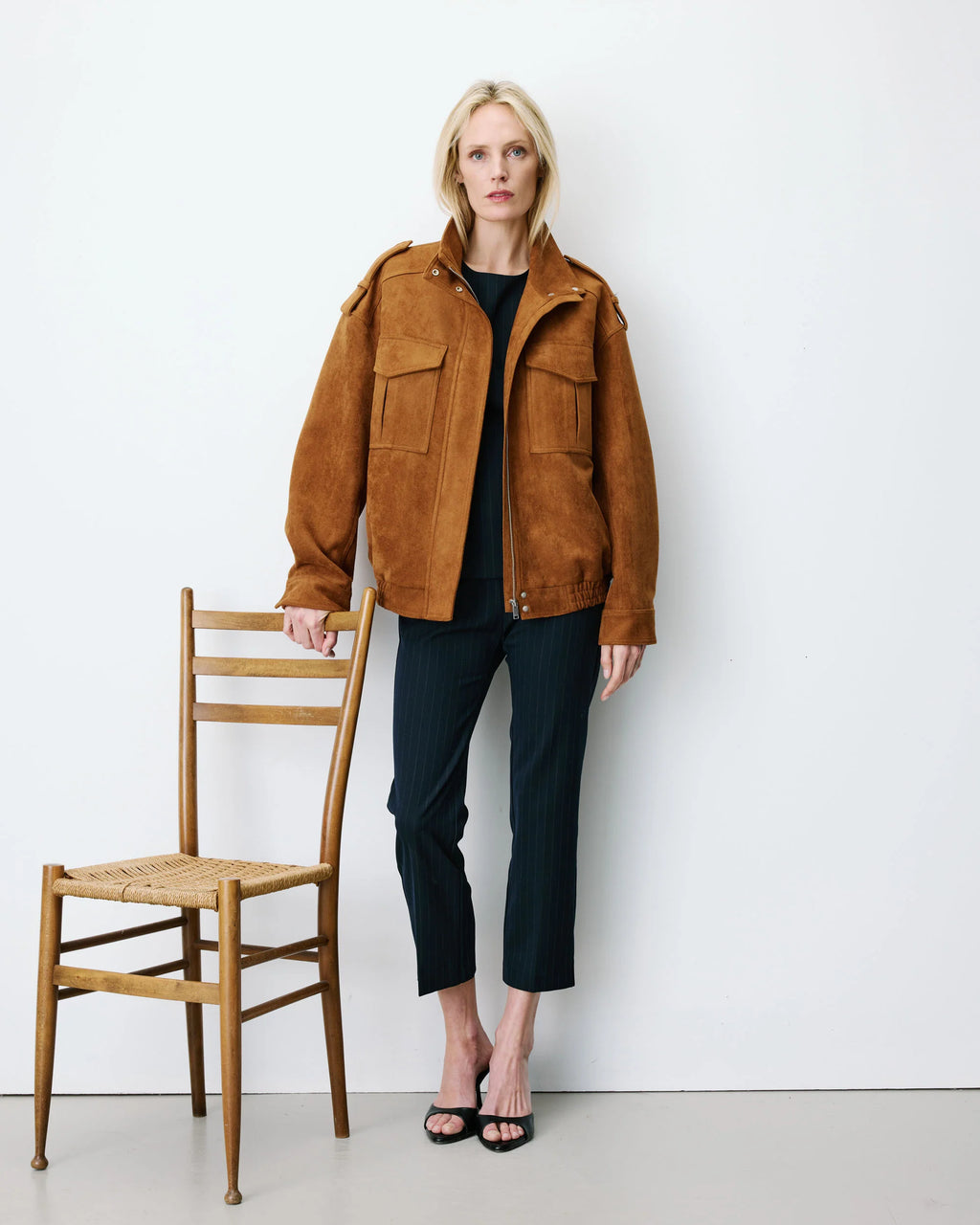 Chaqueta Oversized Arielle Camel