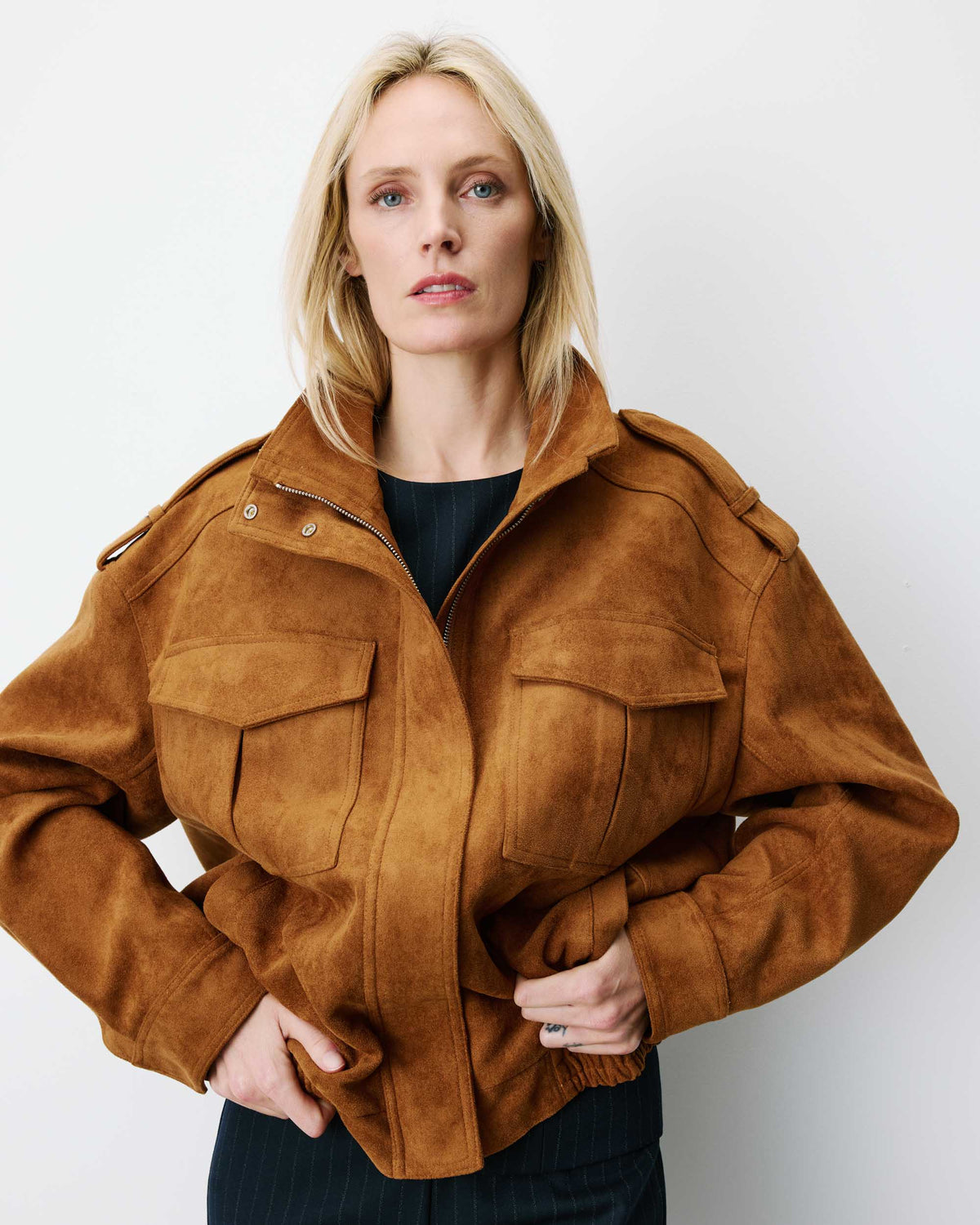 Chaqueta Oversized Arielle Camel