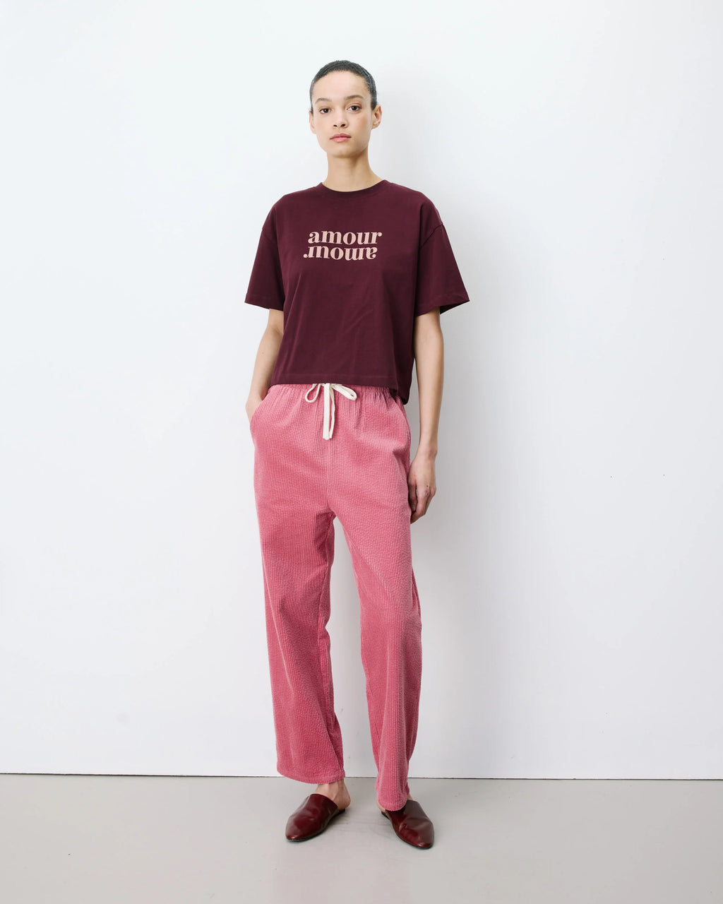 Pantalón Pana Liberty Rosa