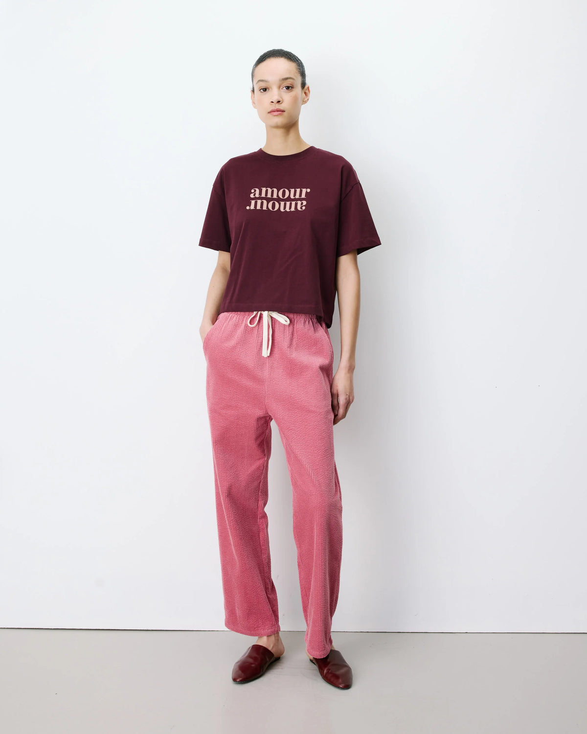 Pantalón Pana Liberty Rosa