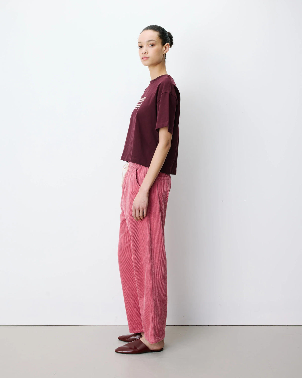 Pantalón Pana Liberty Rosa