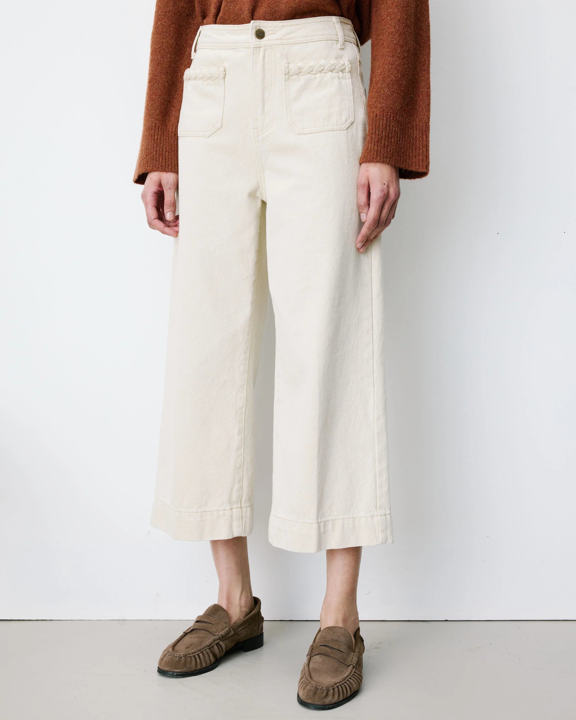 Vaquero Tiro Alto Beige Johan