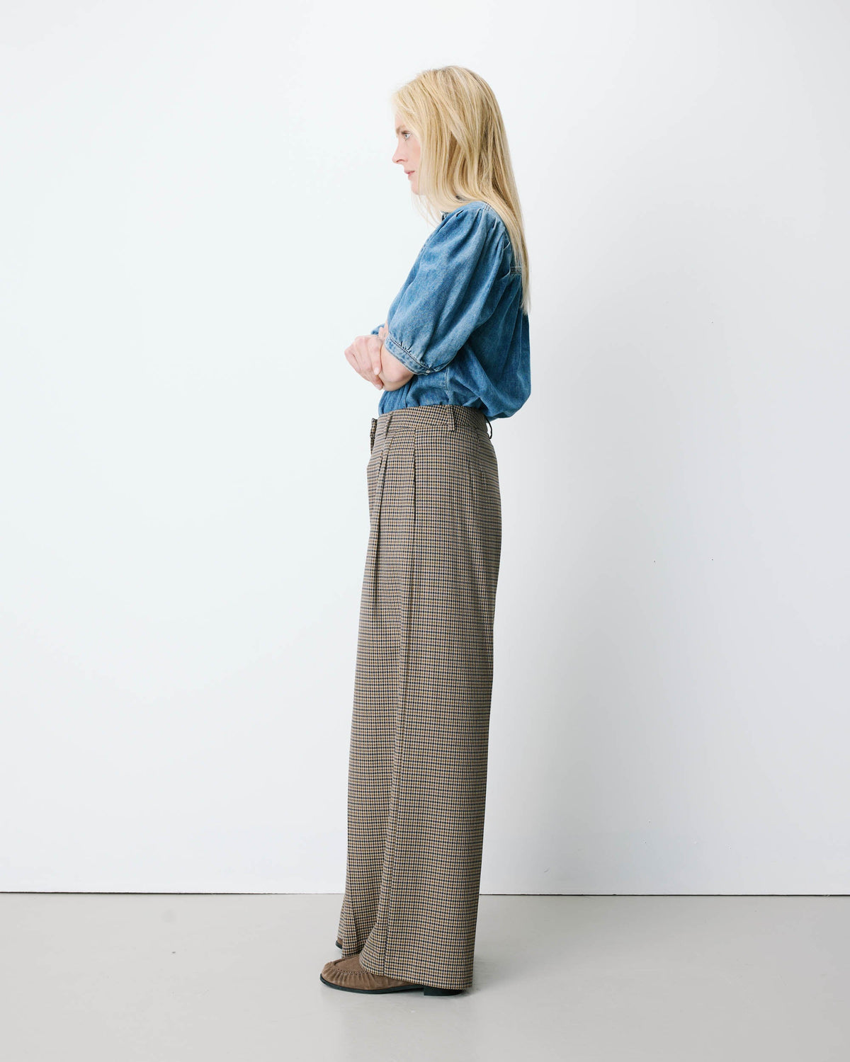 Pantalón Ancho Beige Ayen
