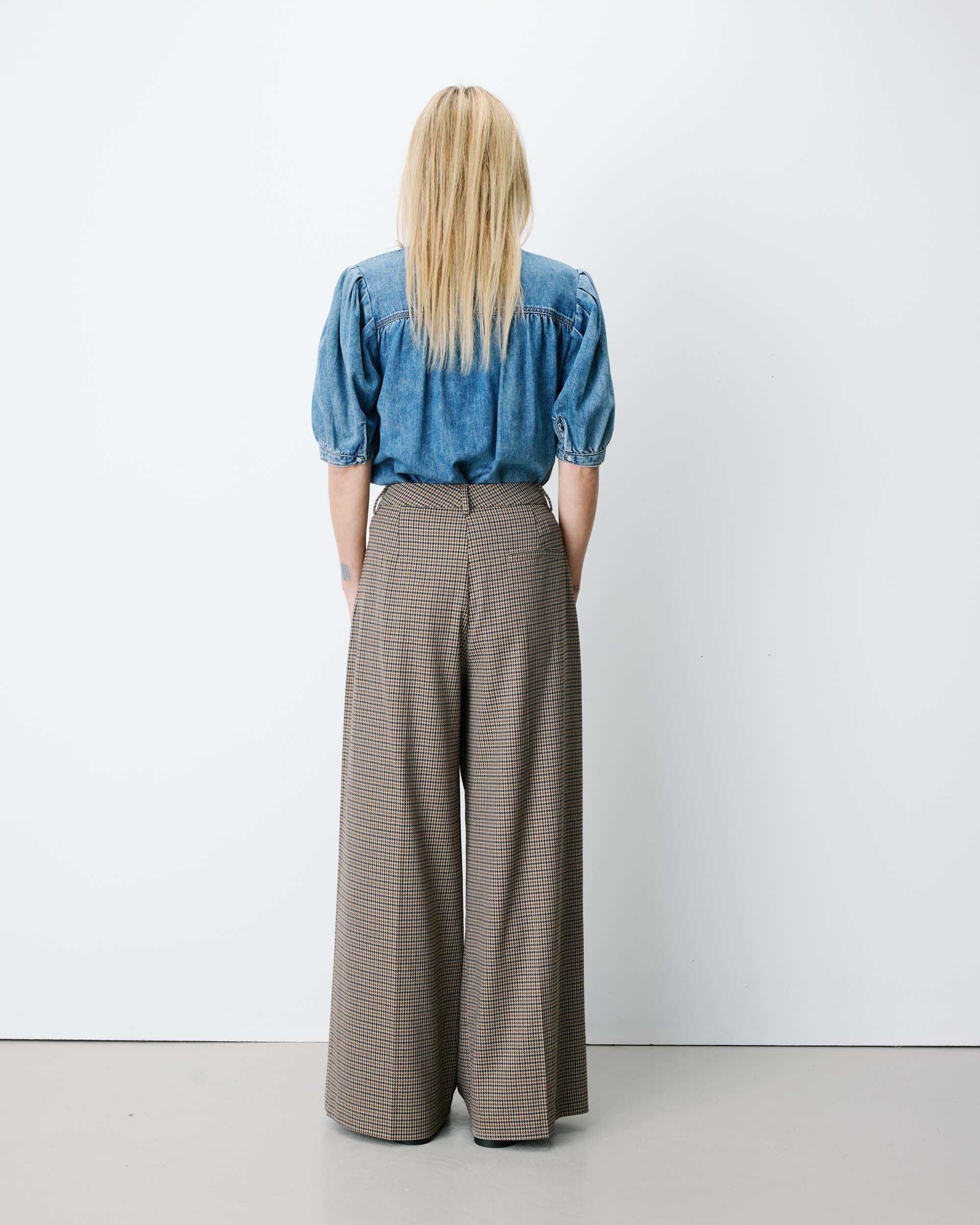 Pantalón Ancho Beige Ayen